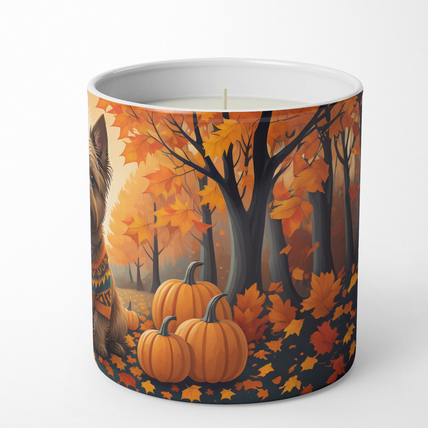 Cairn Terrier Fall Decorative Soy Candle