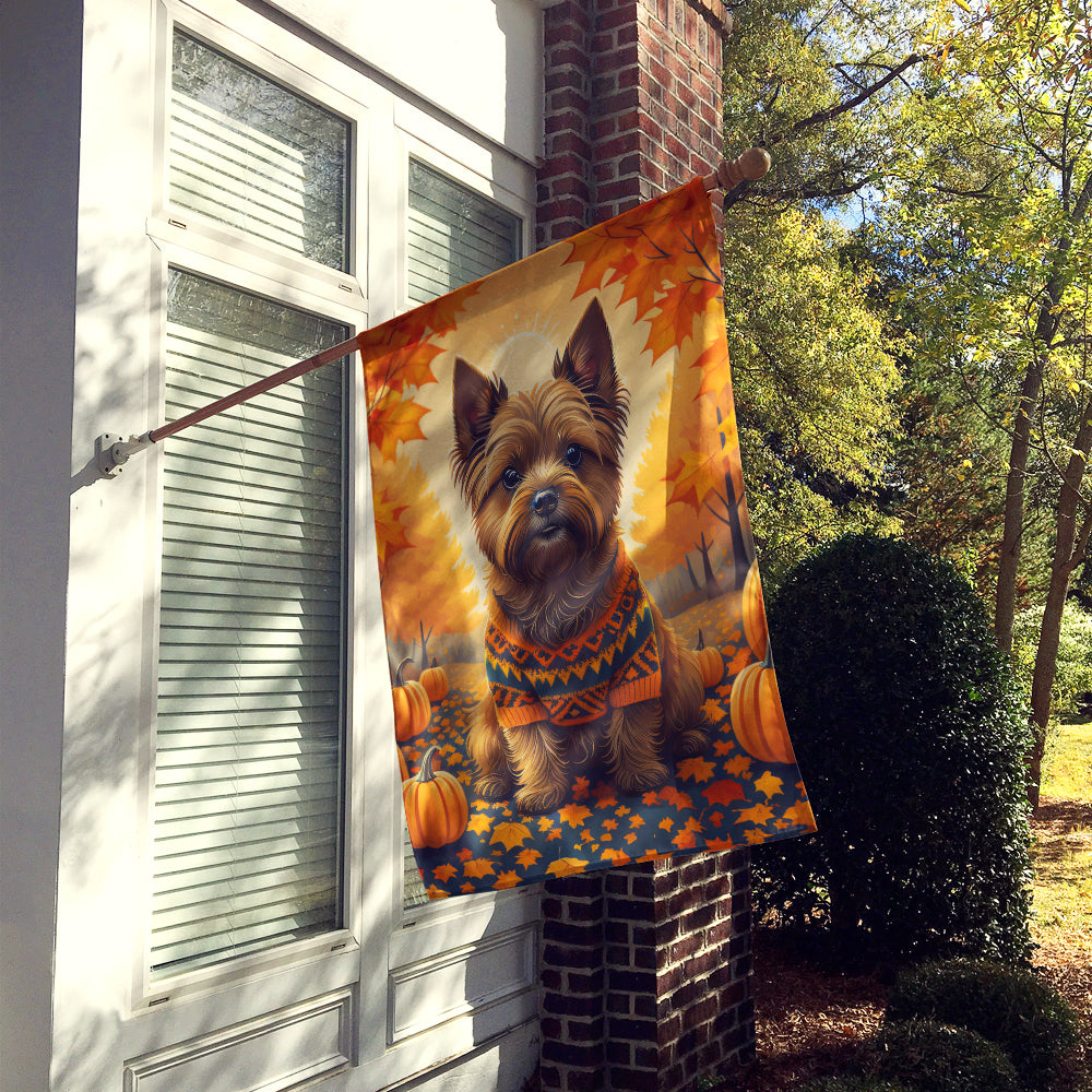 Cairn Terrier Fall House Flag