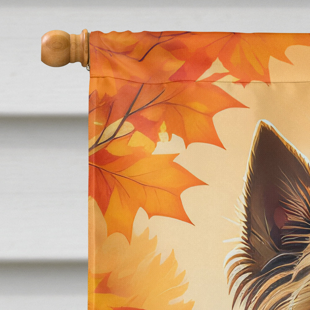 Cairn Terrier Fall House Flag