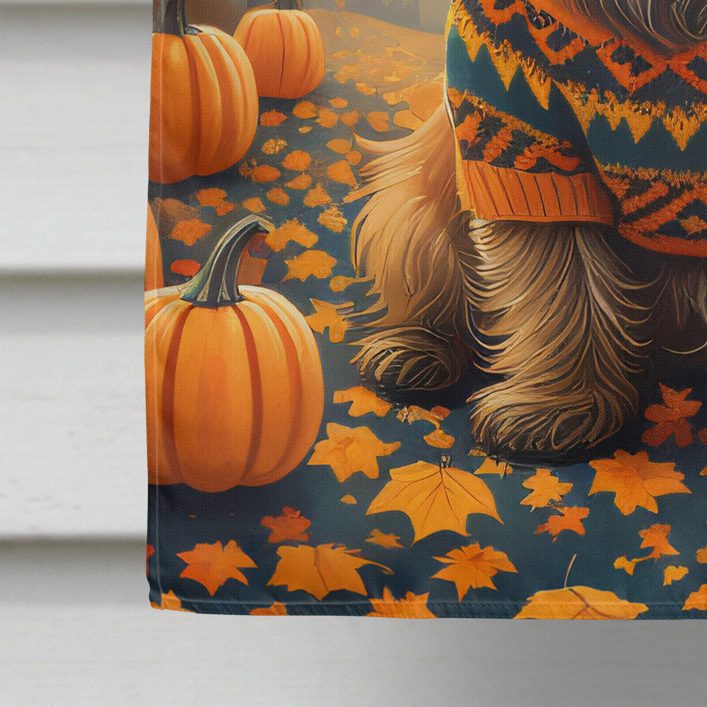 Cairn Terrier Fall House Flag