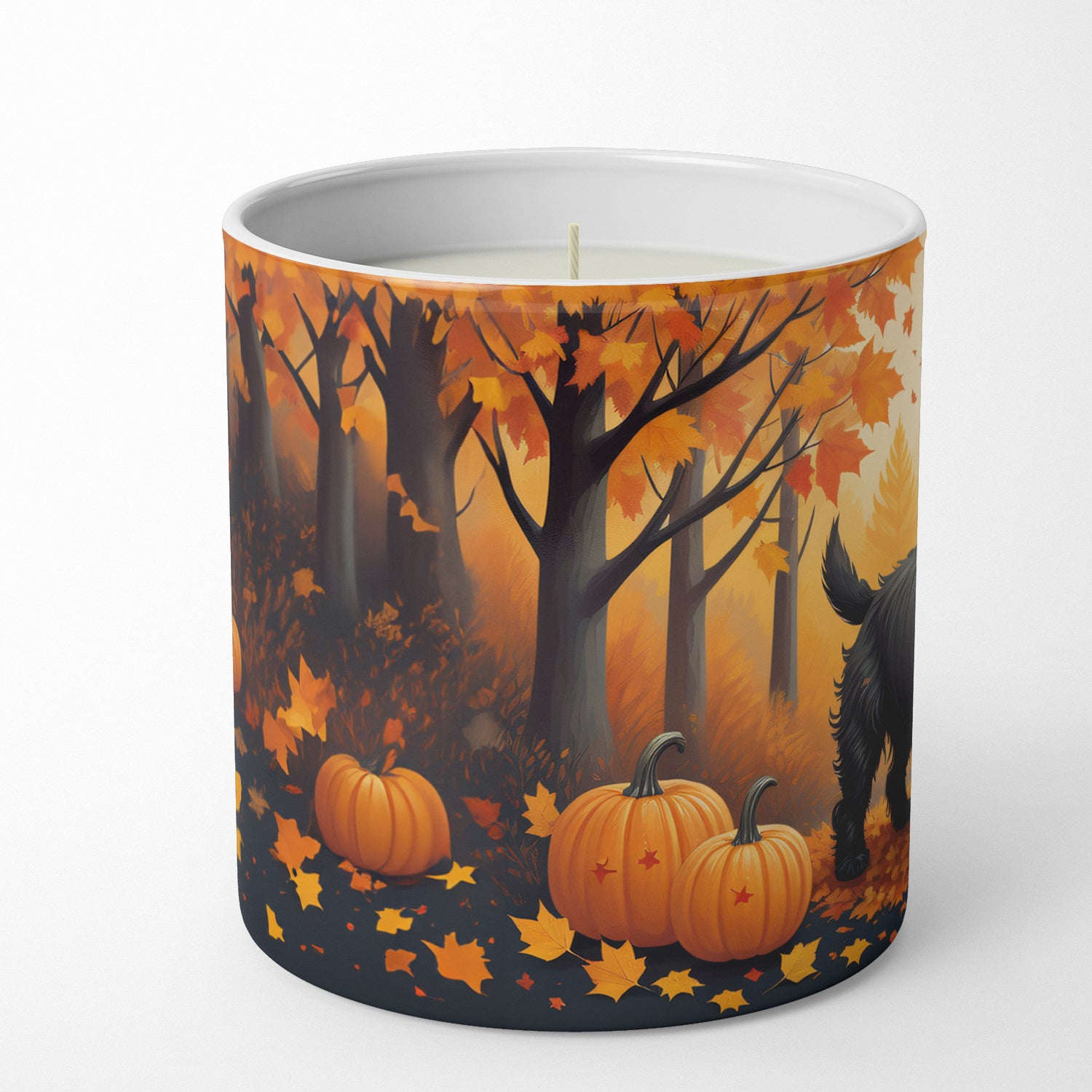 Buy this Black Cairn Terrier Fall Decorative Soy Candle
