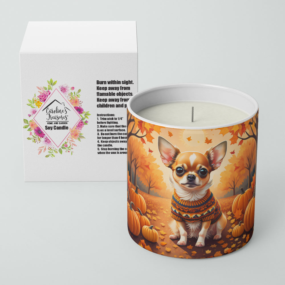 Chihuahua Fall Decorative Soy Candle