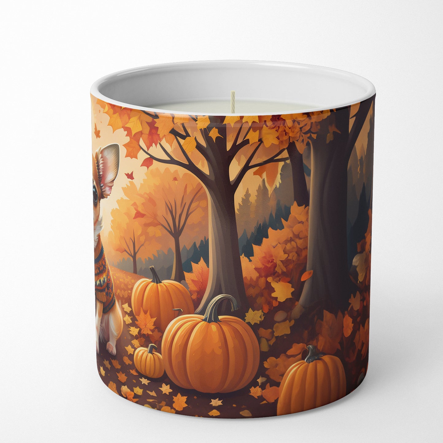 Chihuahua Fall Decorative Soy Candle