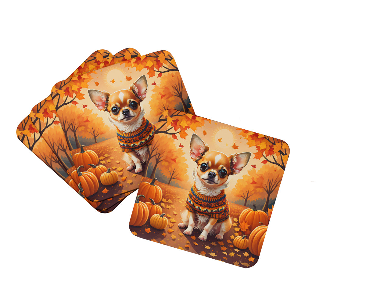 Buy this Chihuahua Fall Foam Coasters