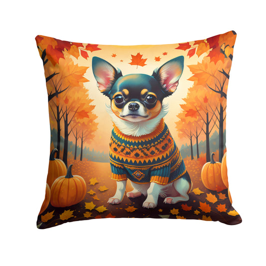 Buy this Tricolor Chihuahua Fall Throw Pillow