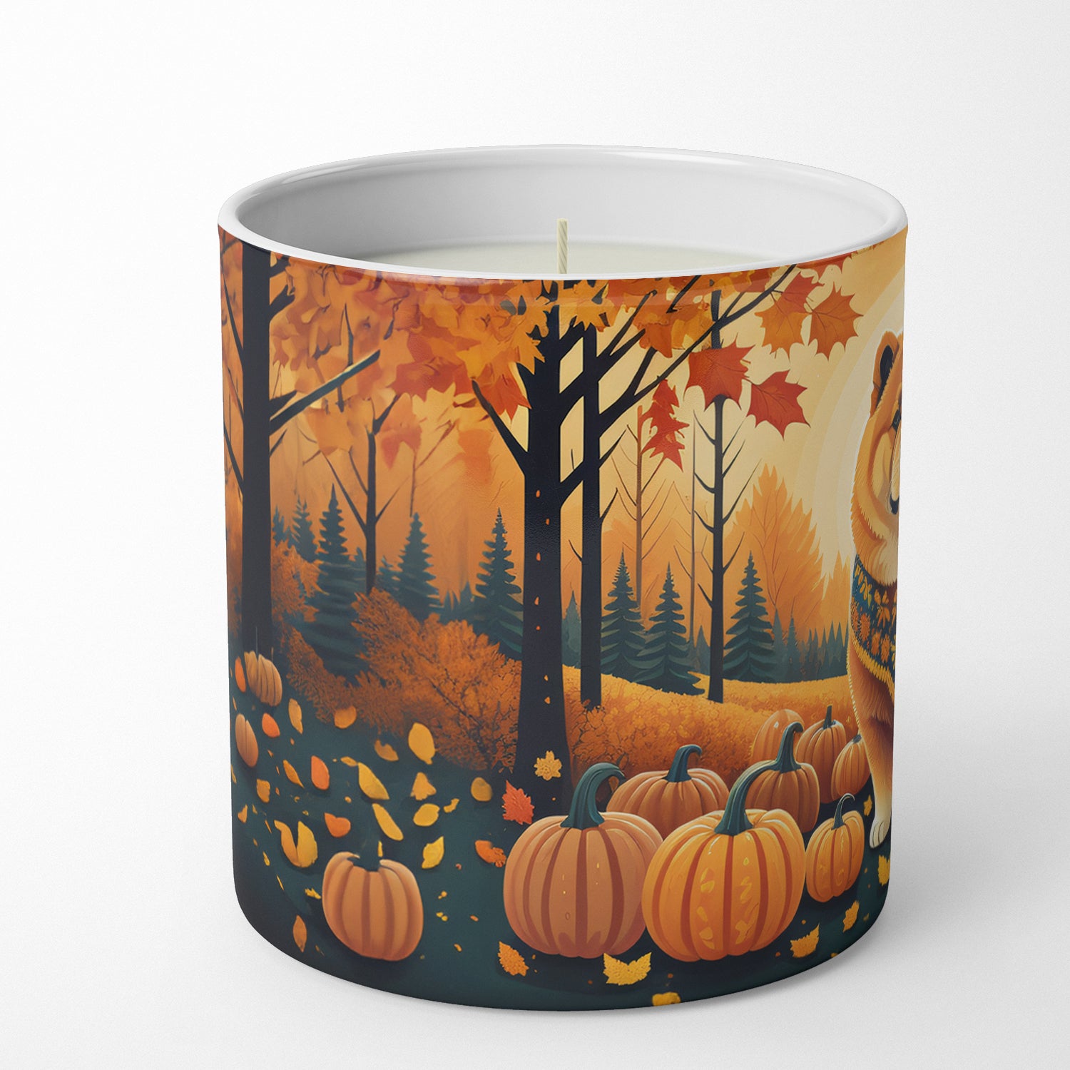 Buy this Chow Chow Fall Decorative Soy Candle