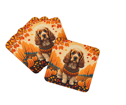 Buy this Cocker Spaniel Fall Foam Coasters