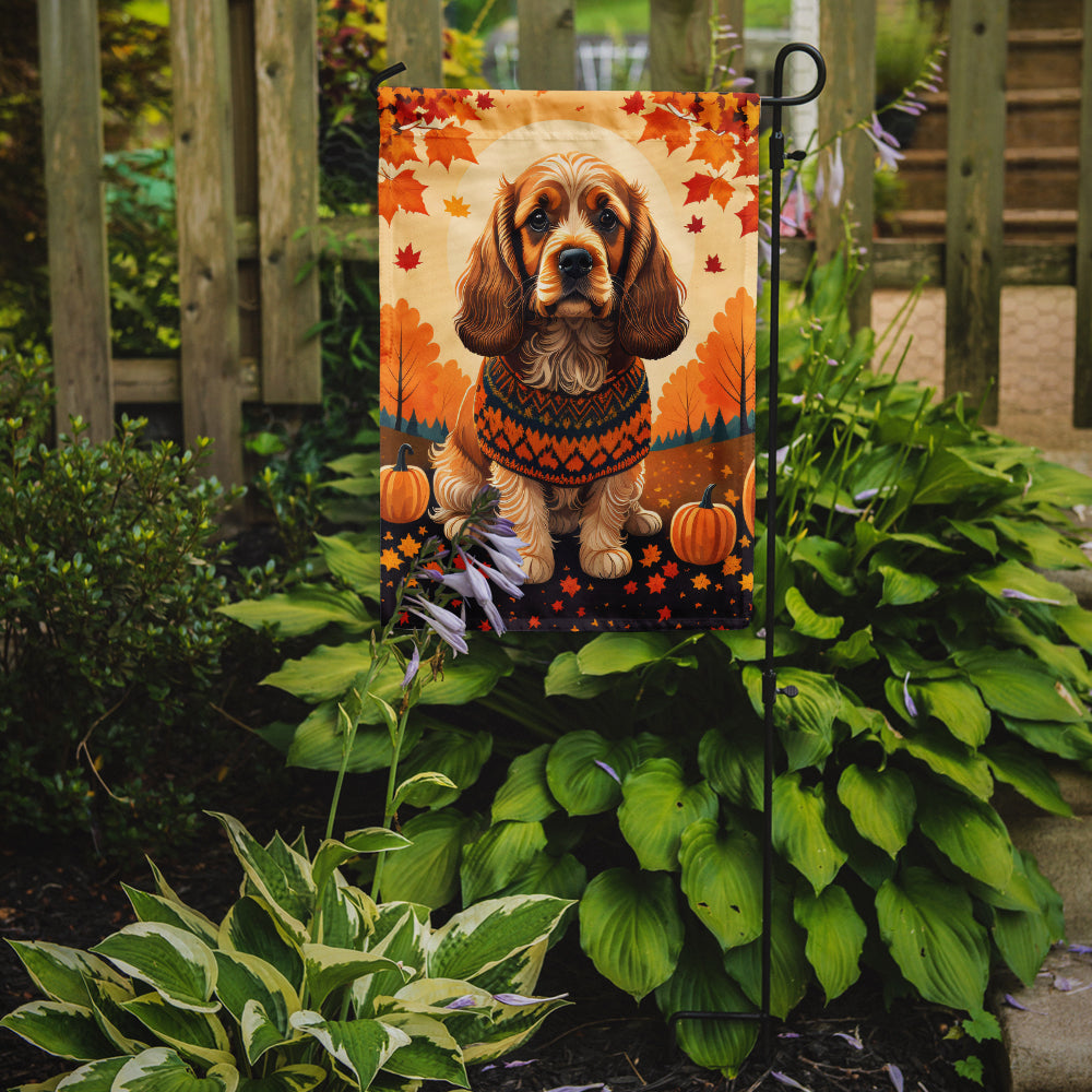 Cocker Spaniel Fall Garden Flag