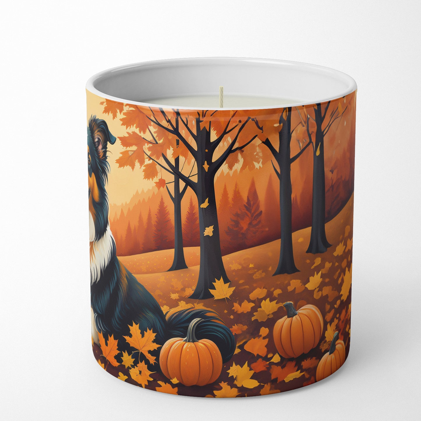 Collie Fall Decorative Soy Candle