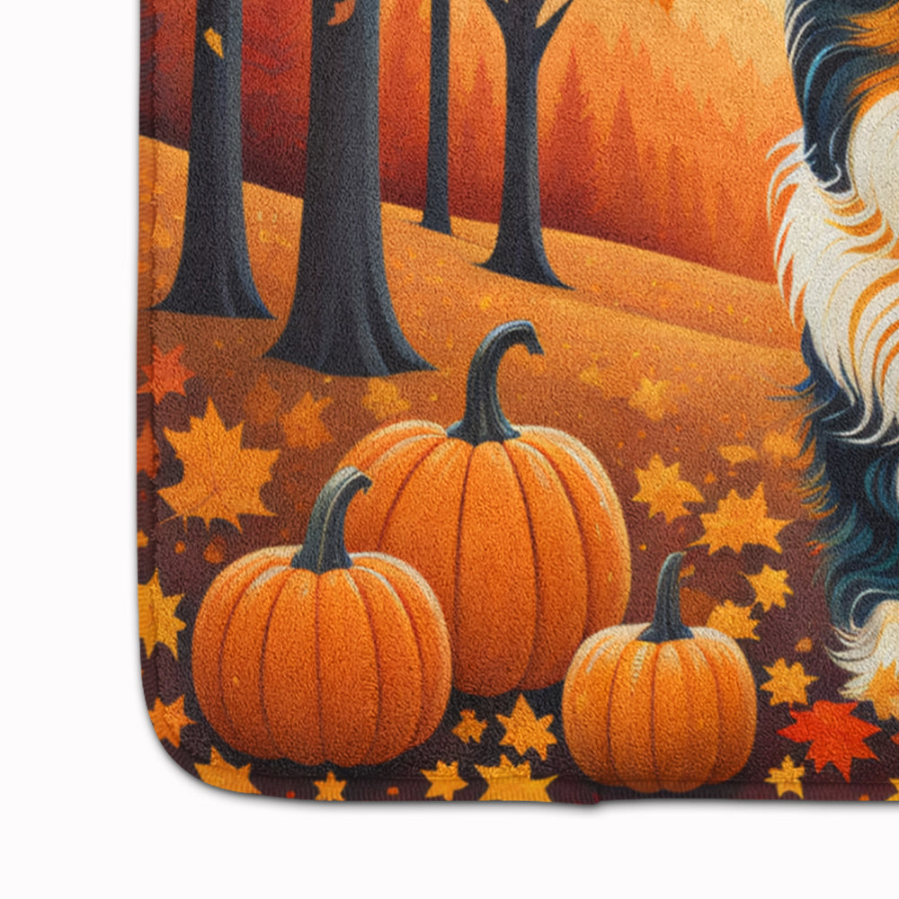 Collie Fall Memory Foam Kitchen Mat