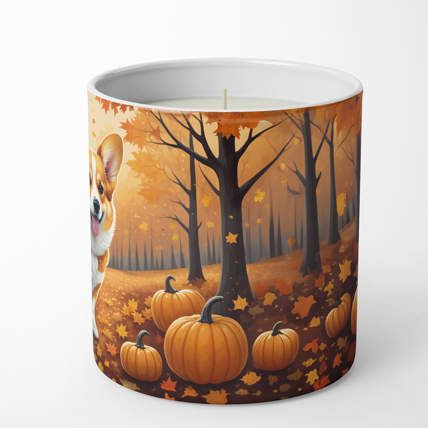 Corgi Fall Decorative Soy Candle