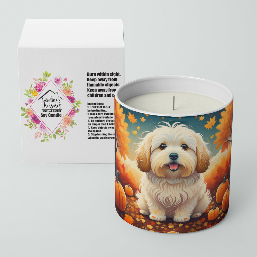 Coton De Tulear Fall Decorative Soy Candle