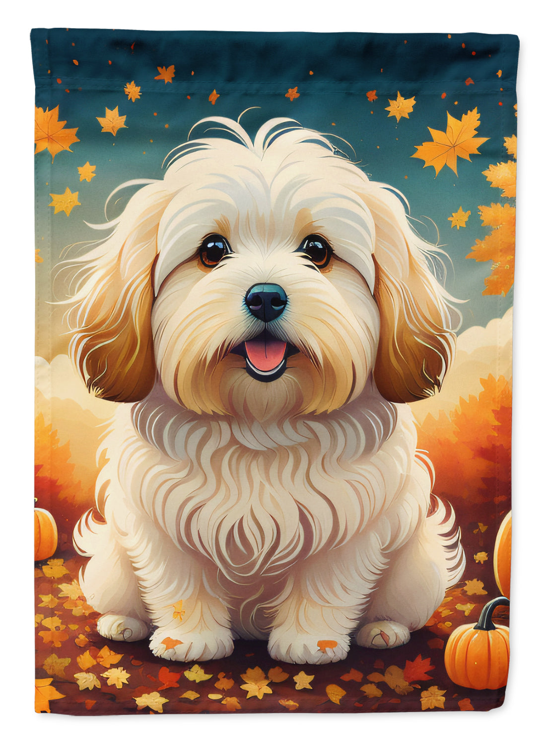 Buy this Coton De Tulear Fall House Flag