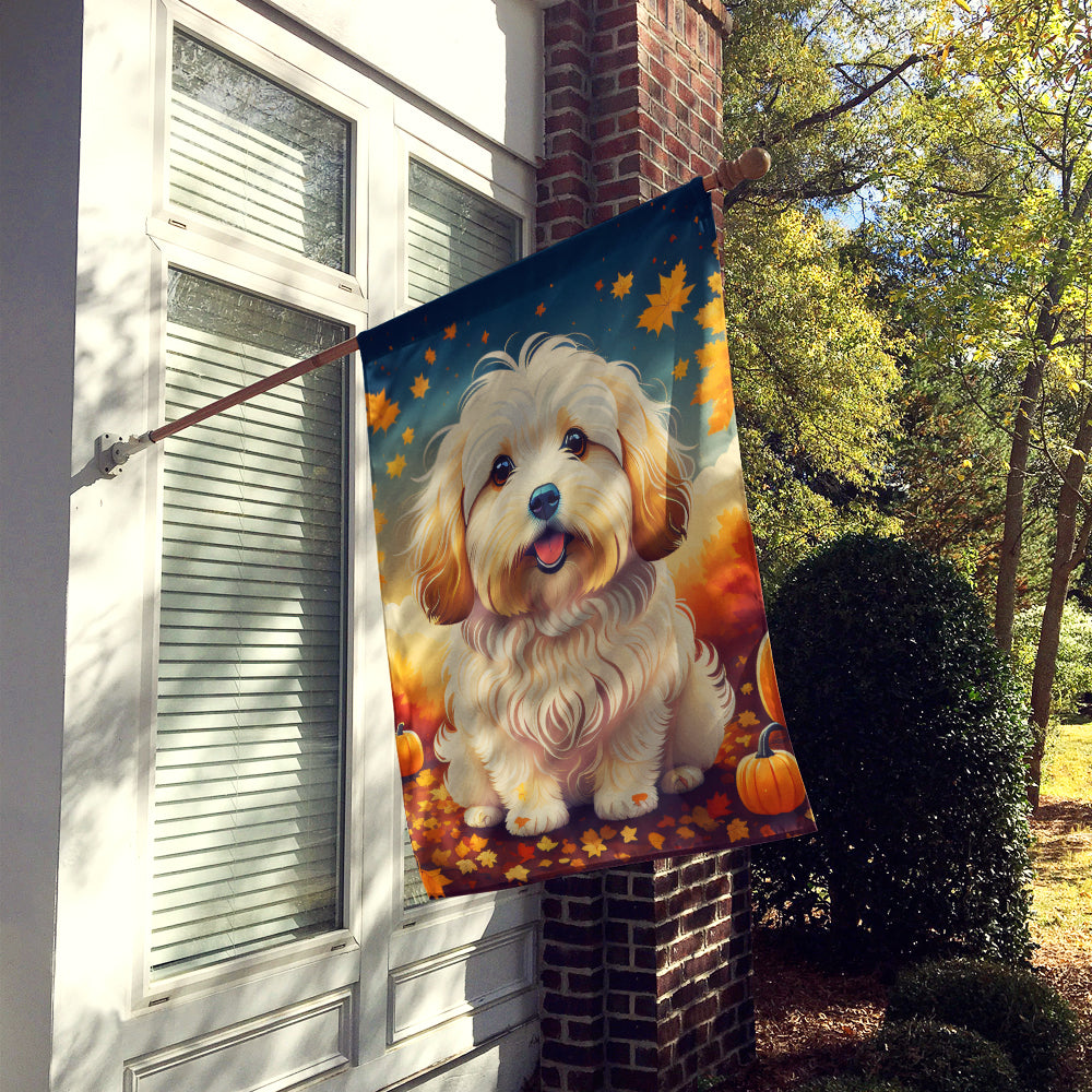 Coton De Tulear Fall House Flag