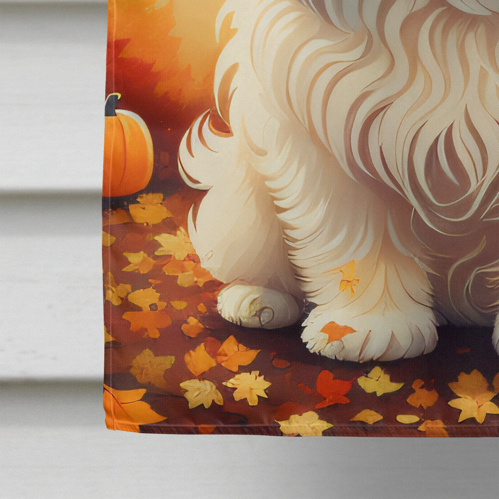 Coton De Tulear Fall House Flag