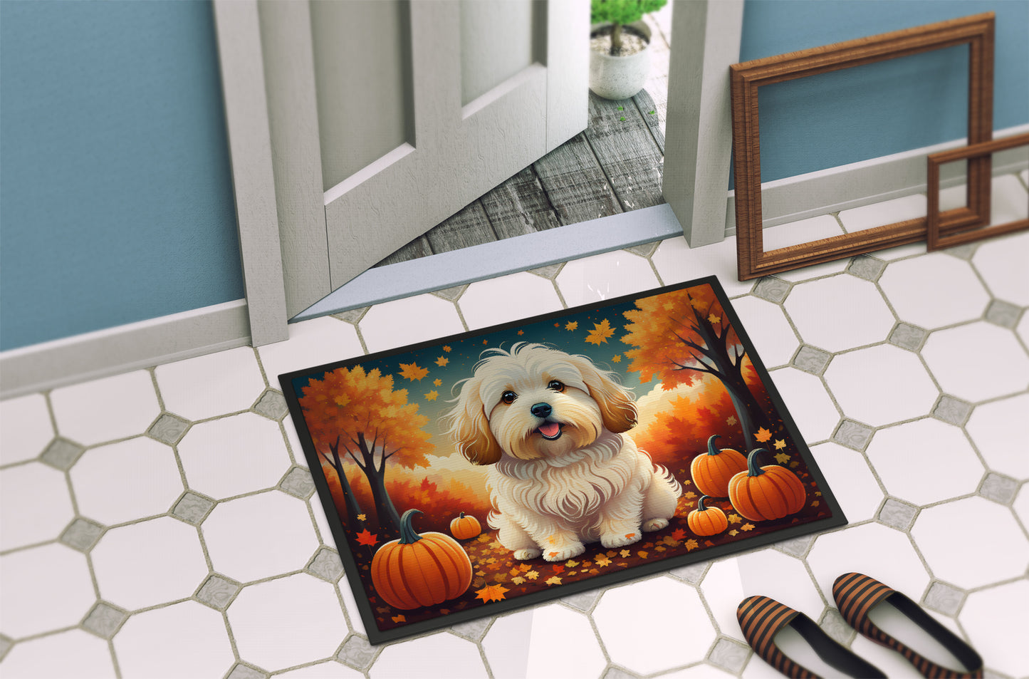 Coton De Tulear Fall Doormat