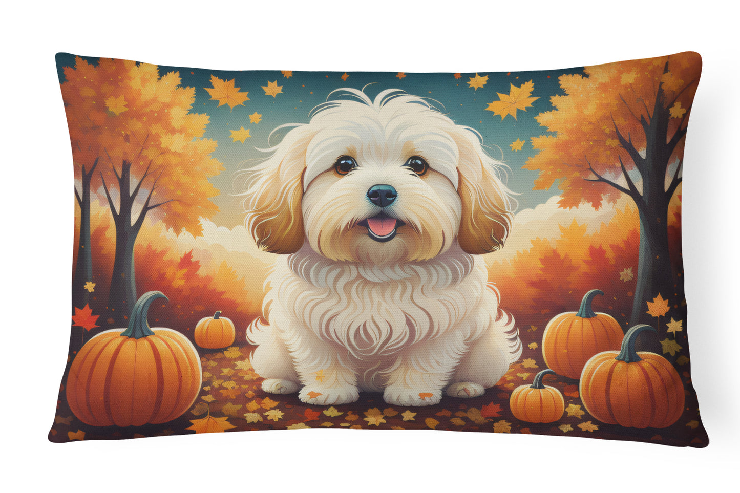 Buy this Coton De Tulear Fall Throw Pillow