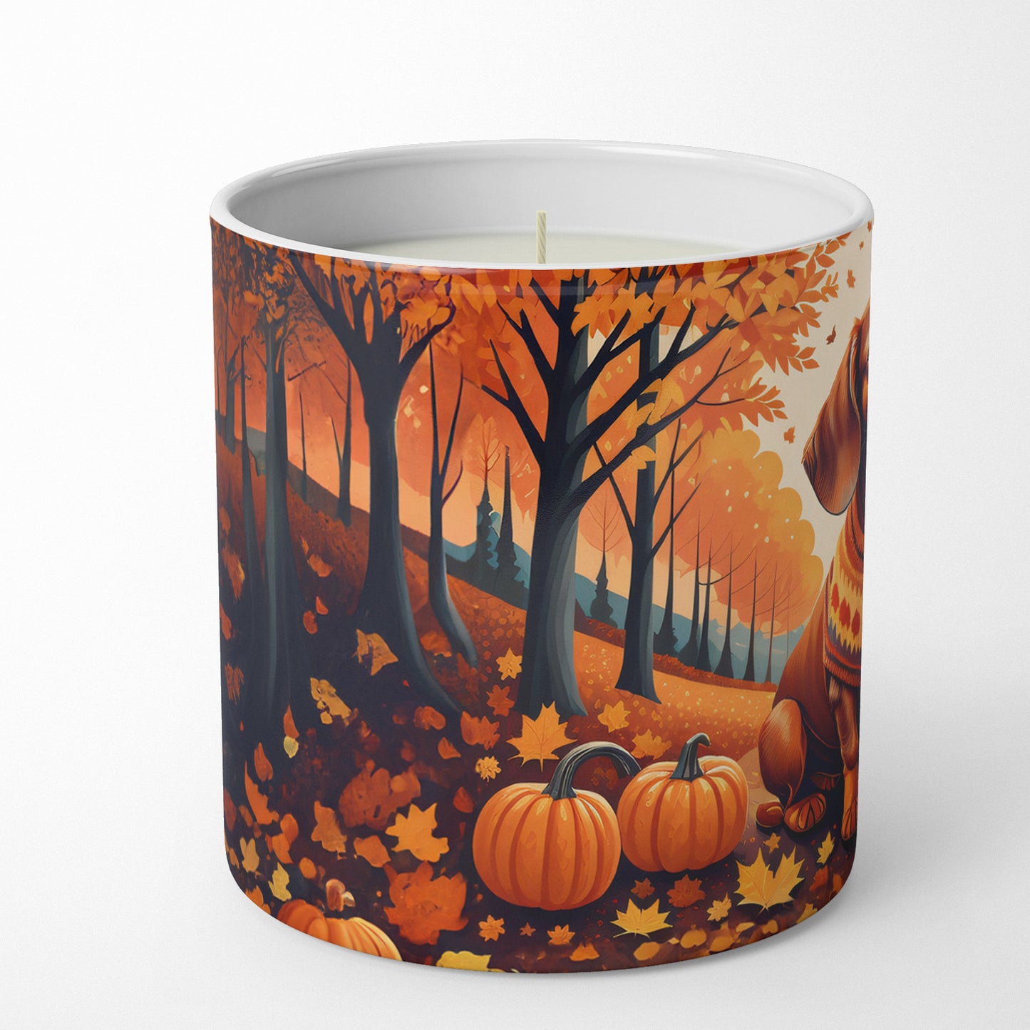 Buy this Dachshund Fall Decorative Soy Candle