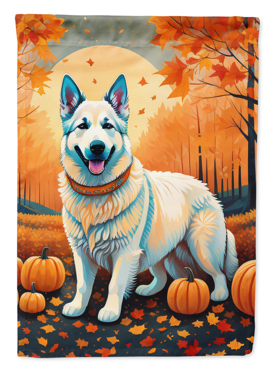 Buy this White German Shepherd Fall Garden Flag