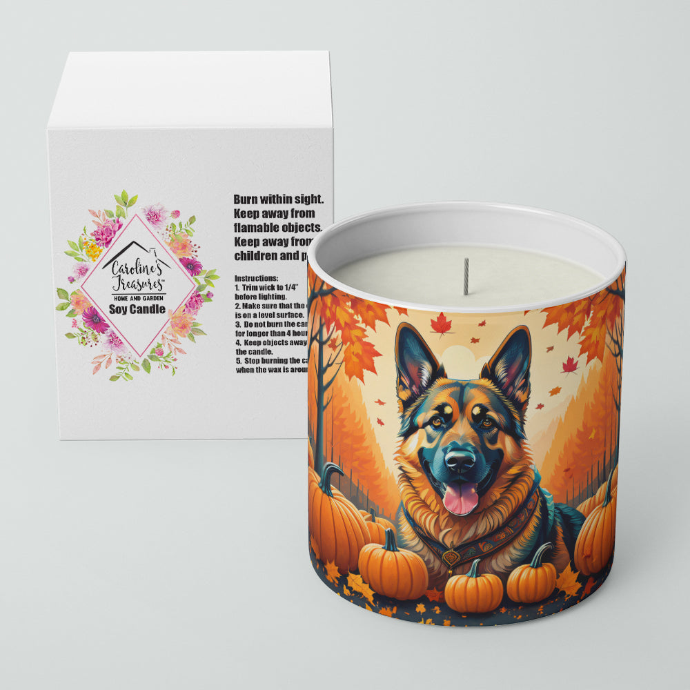 German Shepherd Fall Decorative Soy Candle