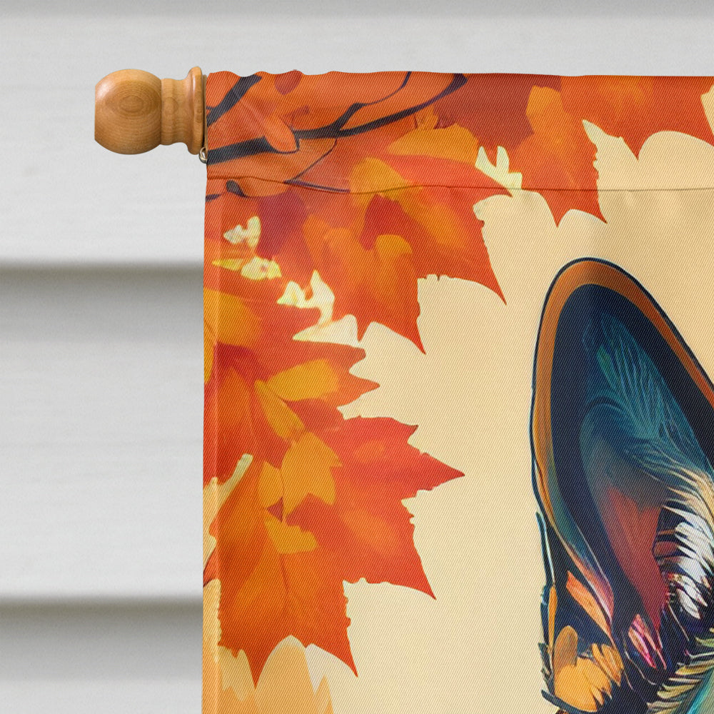 German Shepherd Fall House Flag