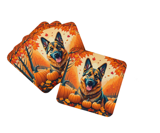 Buy this German Shepherd Fall Foam Coasters