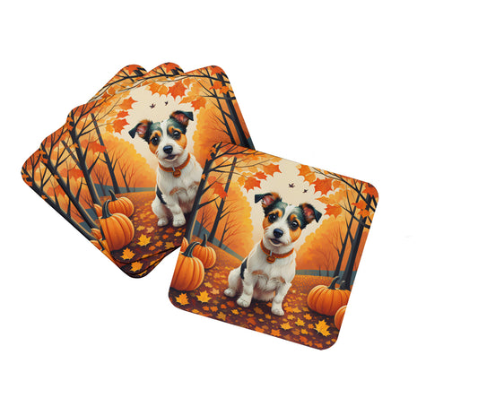 Buy this Jack Russell Terrier Fall Foam Coasters