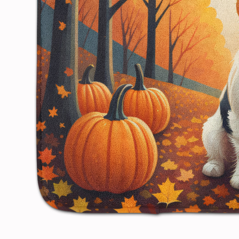 Jack Russell Terrier Fall Memory Foam Kitchen Mat