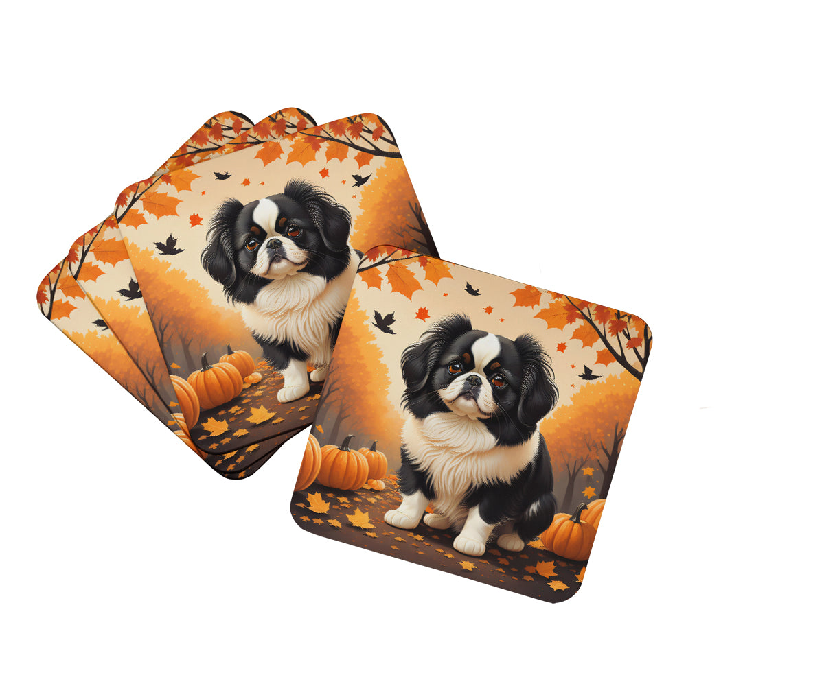 Buy this Japanese Chin Fall Foam Coasters
