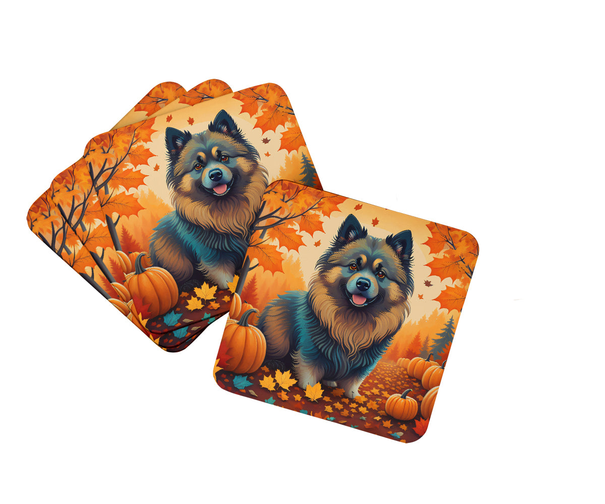 Buy this Keeshond Fall Foam Coasters