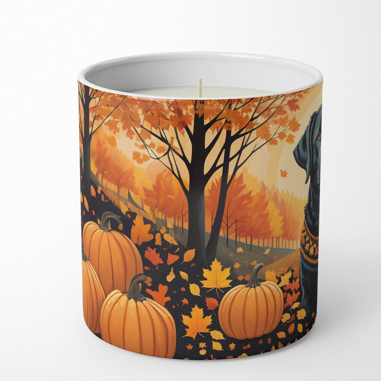 Buy this Black Labrador Retriever Fall Decorative Soy Candle
