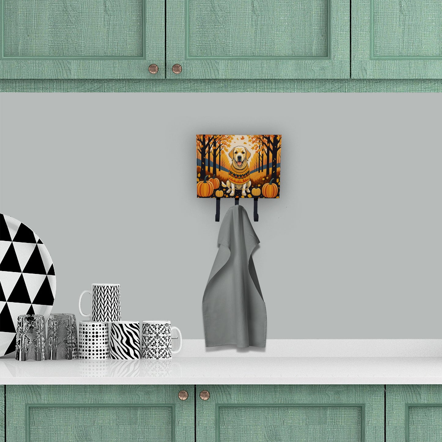 Yellow Labrador Retriever Fall Leash or Key Holder