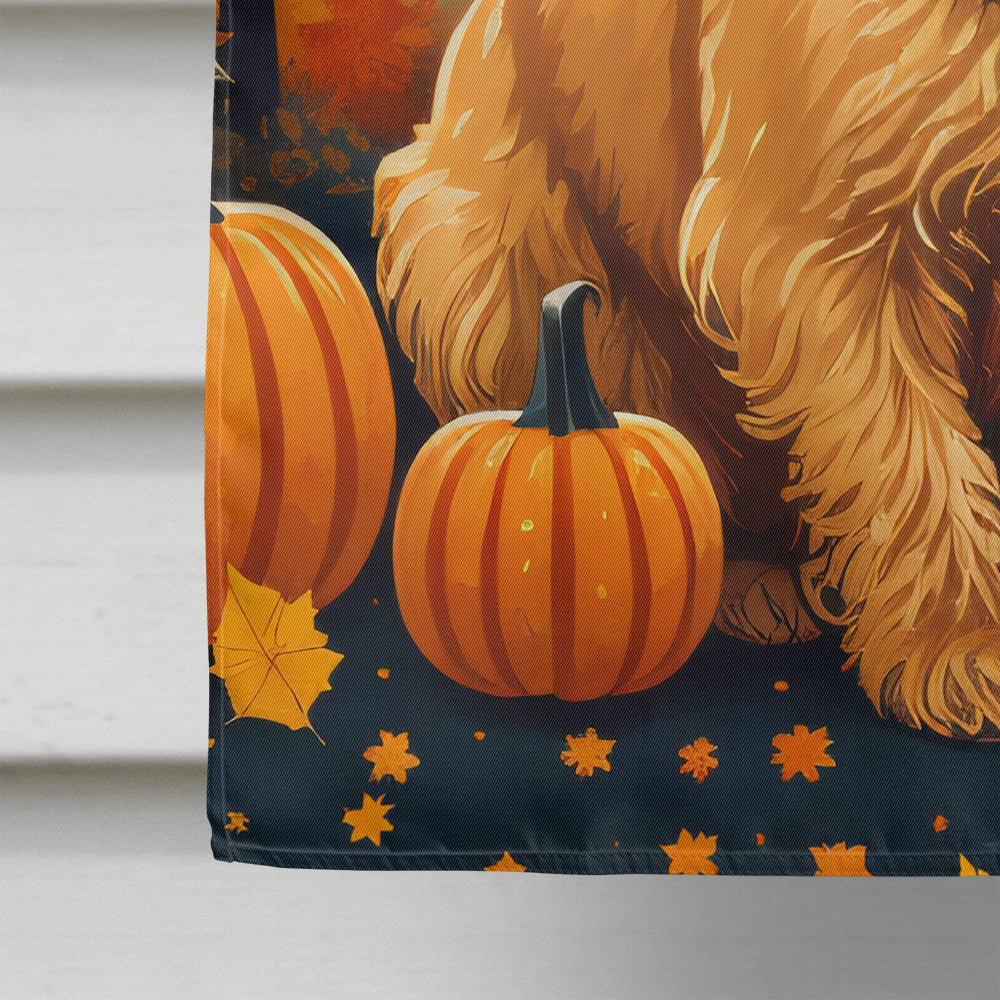 Lakeland Terrier Fall House Flag