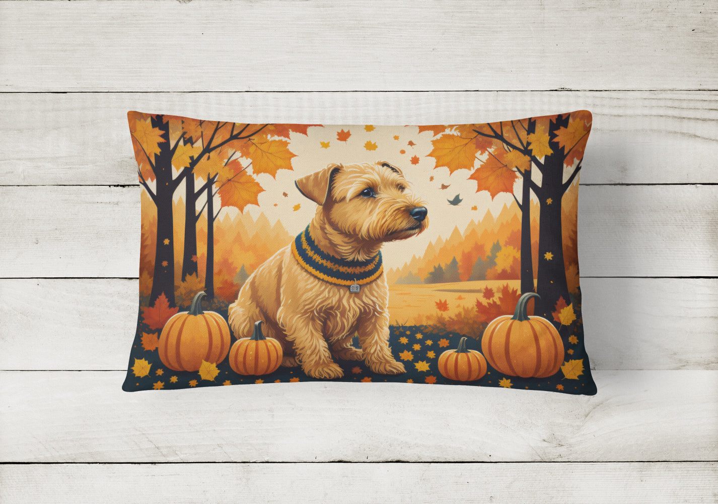 Lakeland Terrier Fall Throw Pillow