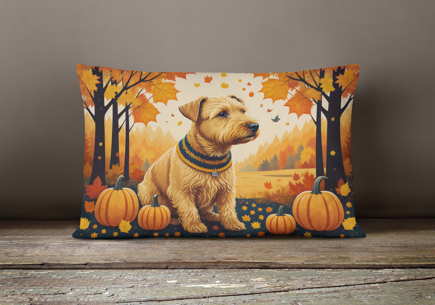 Lakeland Terrier Fall Throw Pillow