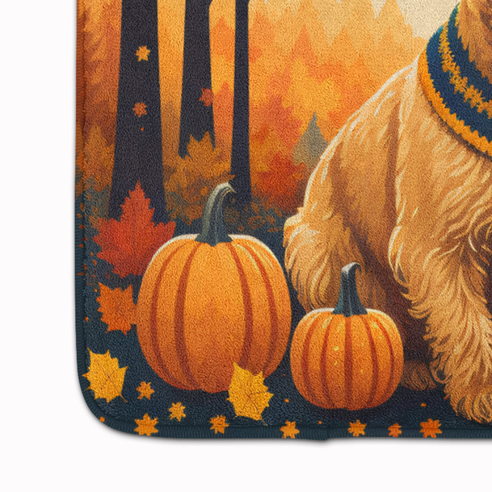 Lakeland Terrier Fall Memory Foam Kitchen Mat