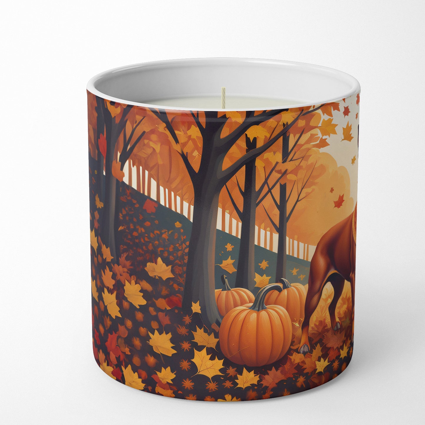 Buy this Red Miniature Pinscher Fall Decorative Soy Candle