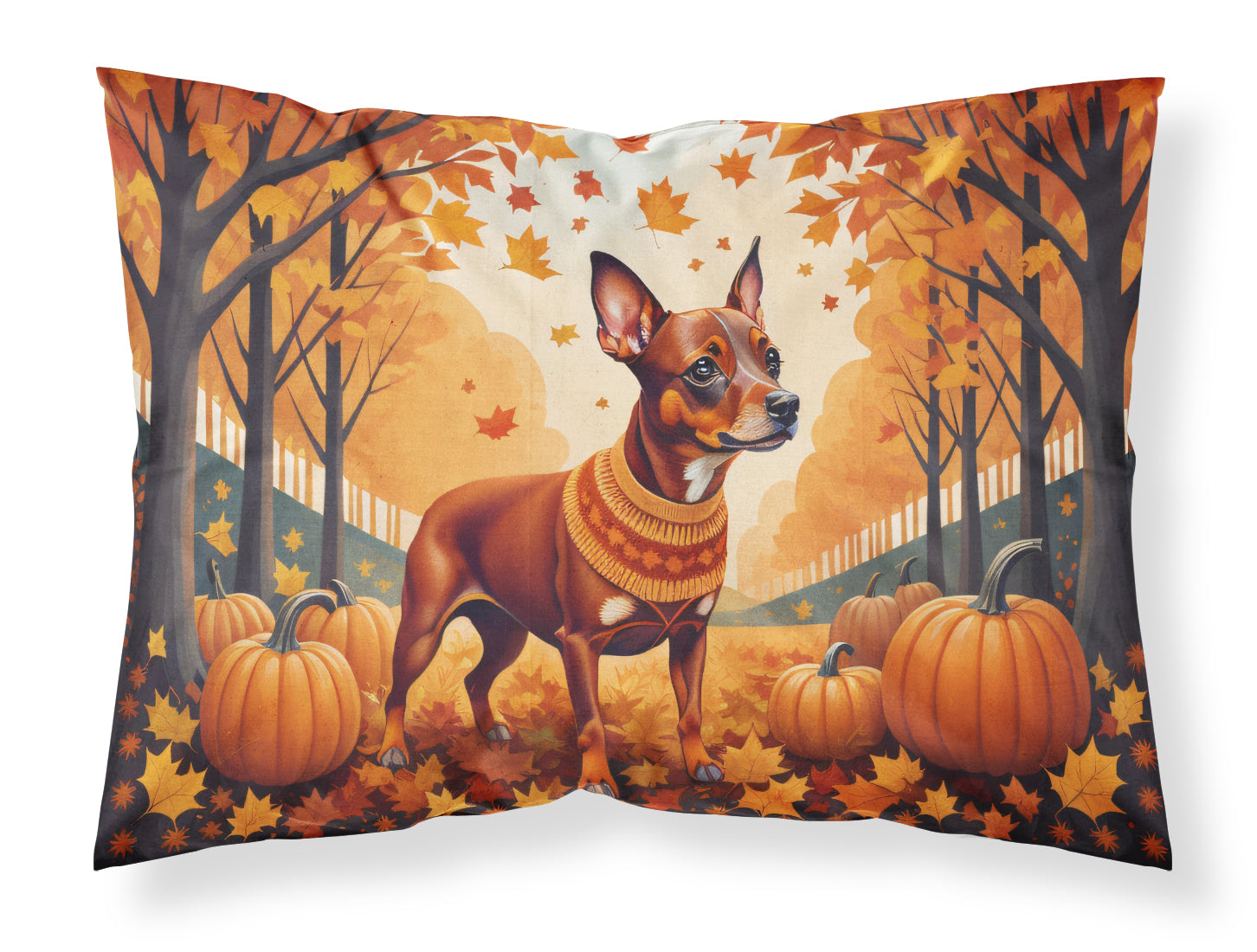 Buy this Red Miniature Pinscher Fall Standard Pillowcase