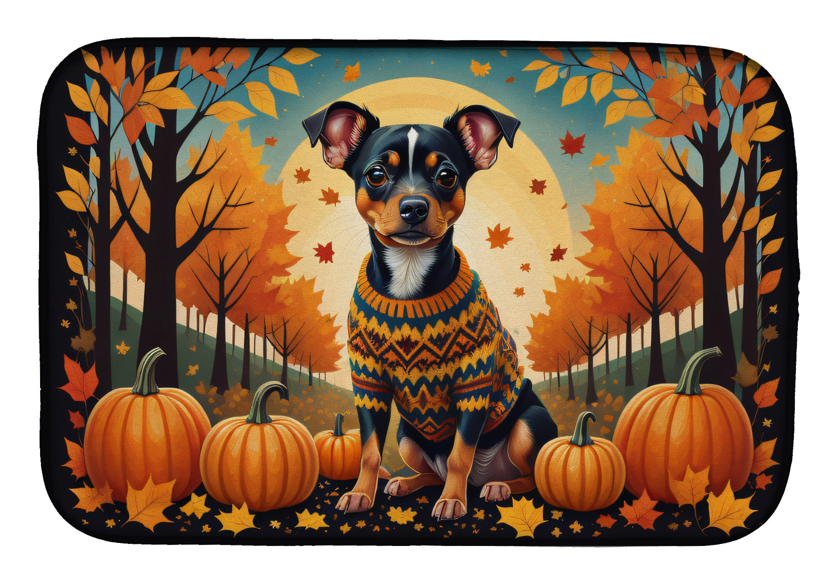 Buy this Miniature Pinscher Fall Dish Drying Mat