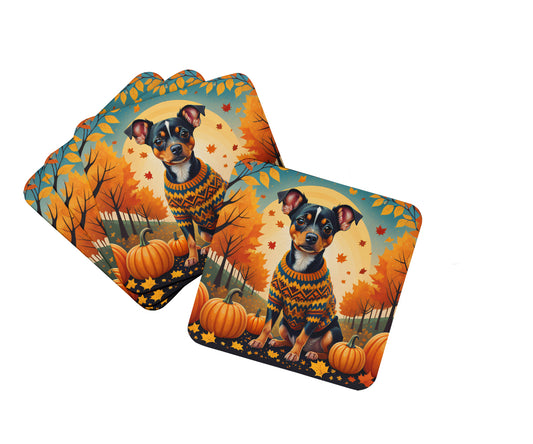 Buy this Miniature Pinscher Fall Foam Coasters