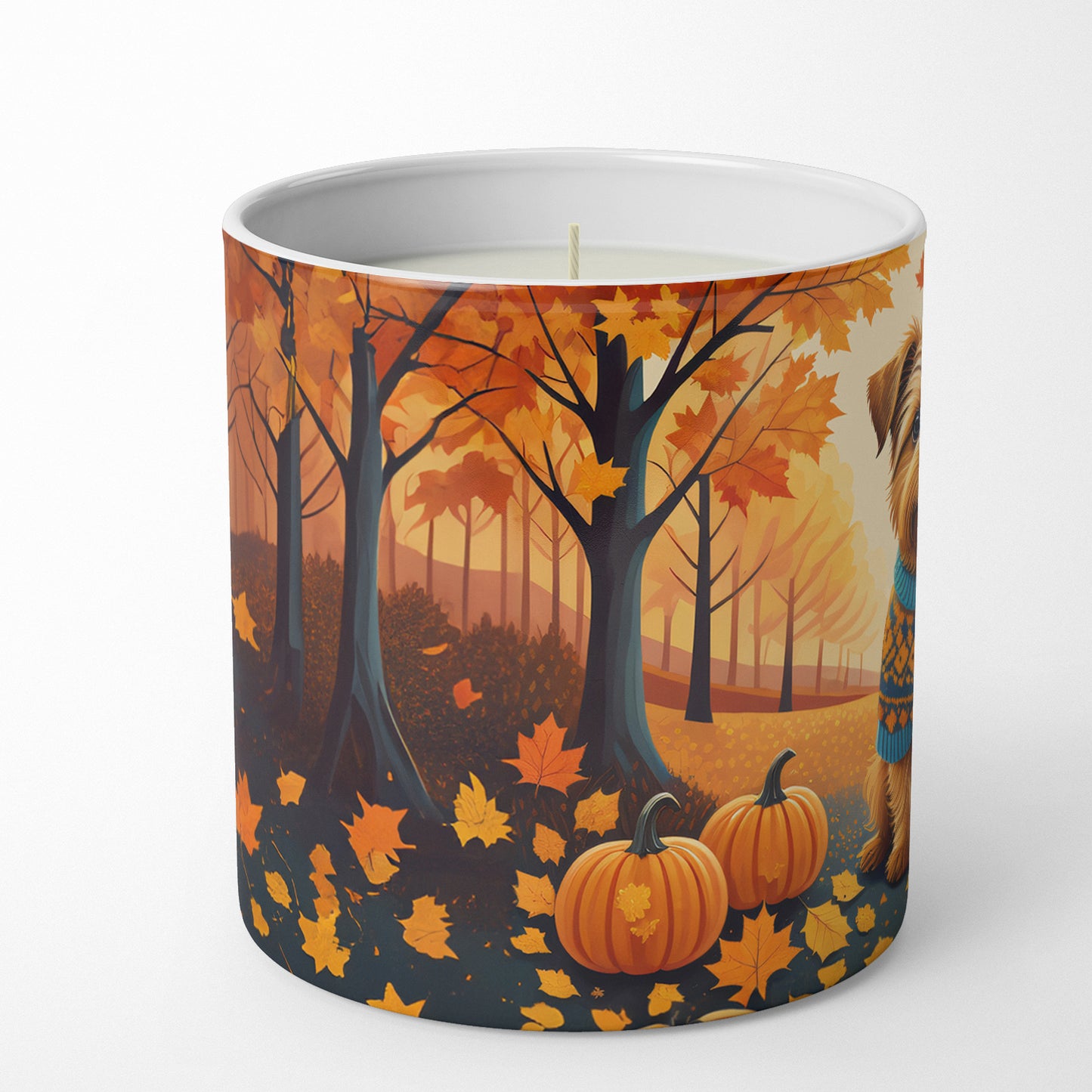 Buy this Norfolk Terrier Fall Decorative Soy Candle