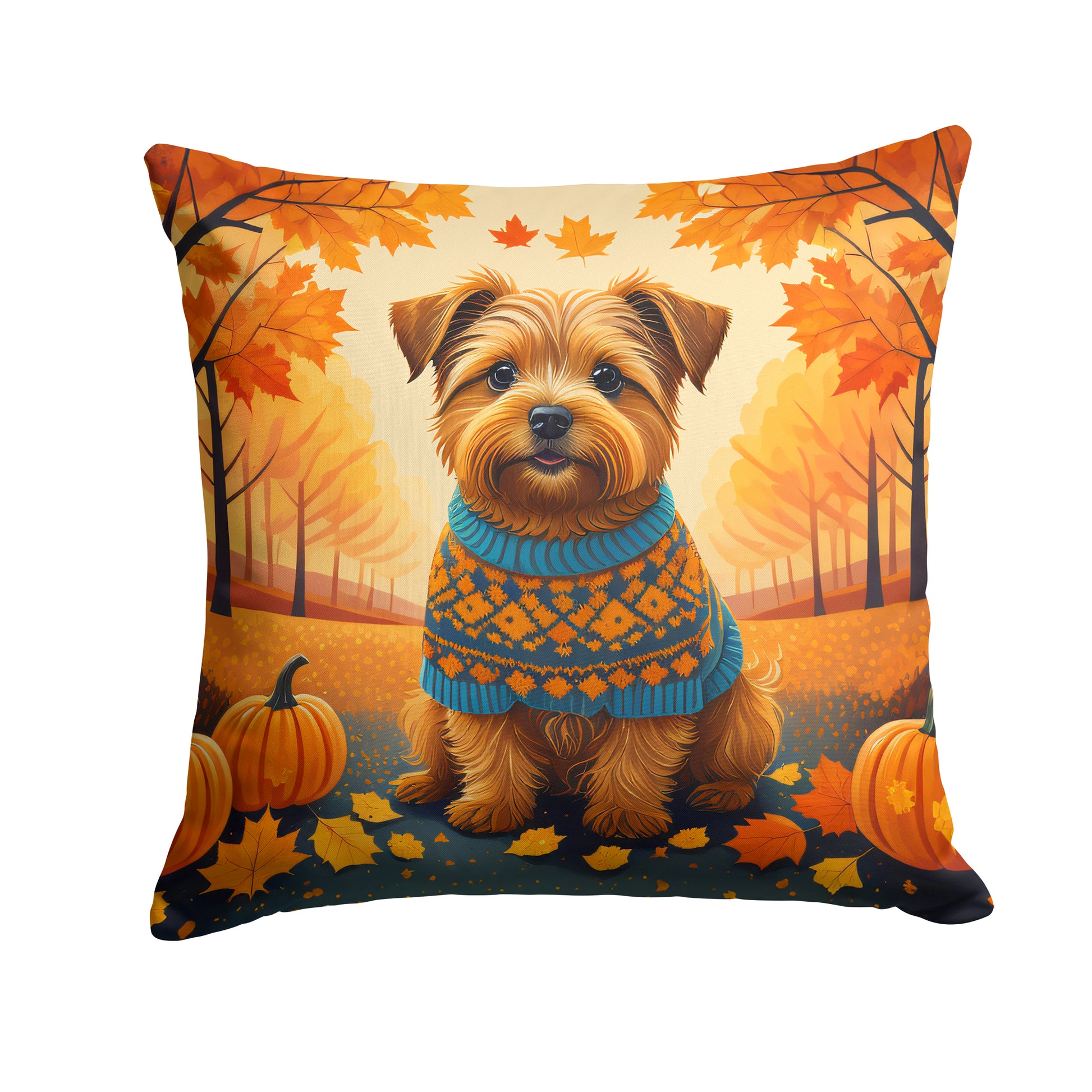 Buy this Norfolk Terrier Fall Throw Pillow