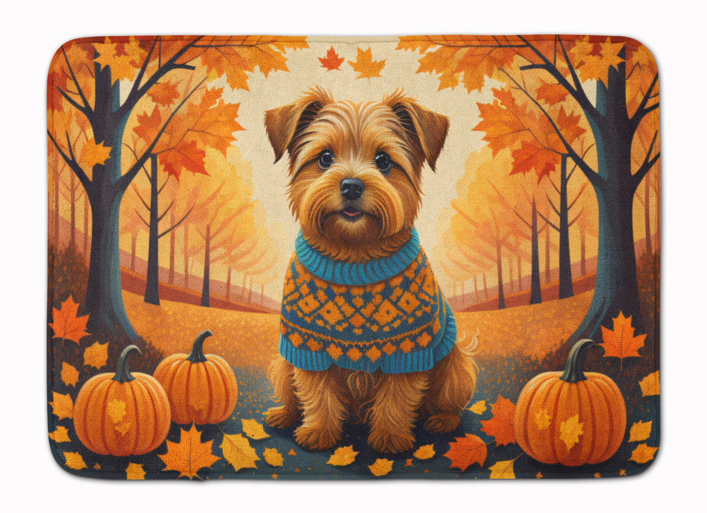 Buy this Norfolk Terrier Fall Memory Foam Kitchen Mat