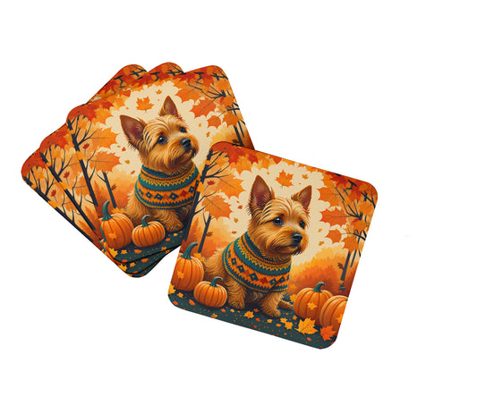 Buy this Norwich Terrier Fall Foam Coasters
