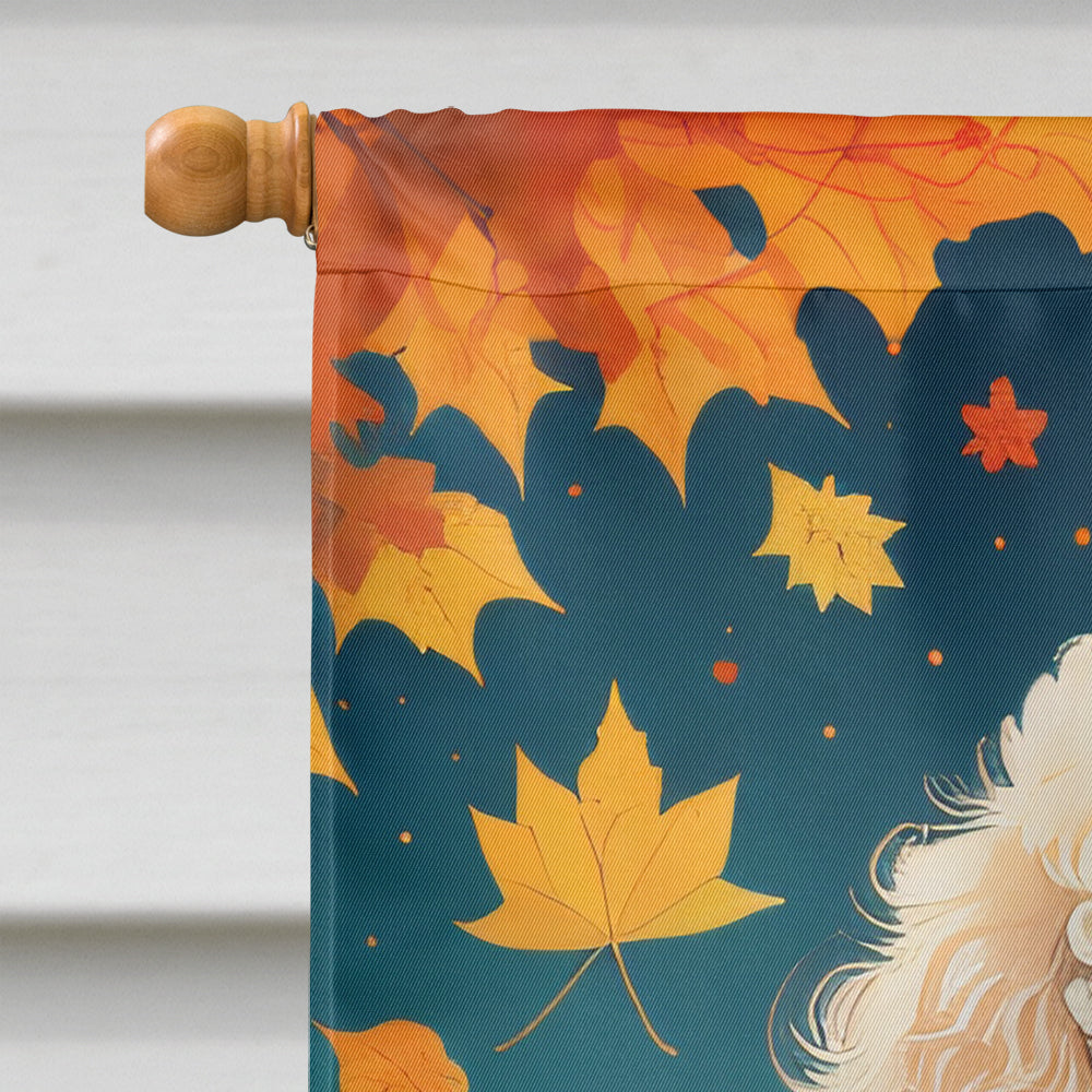 Poodle Fall House Flag