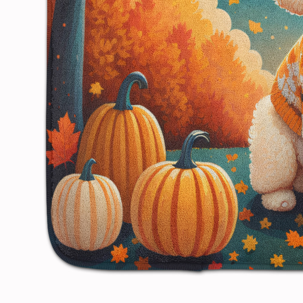 Poodle Fall Memory Foam Kitchen Mat