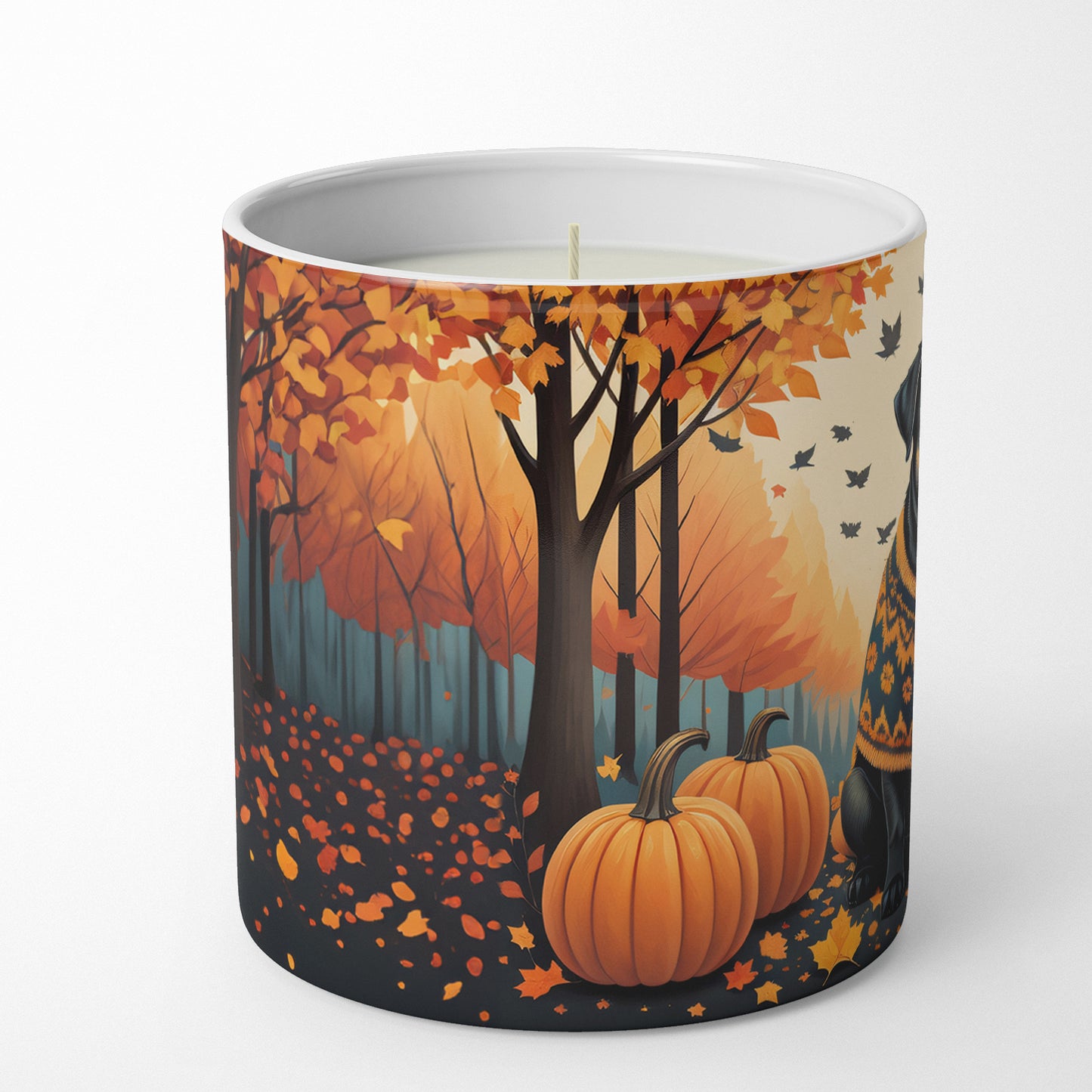 Buy this Black Pug Fall Decorative Soy Candle