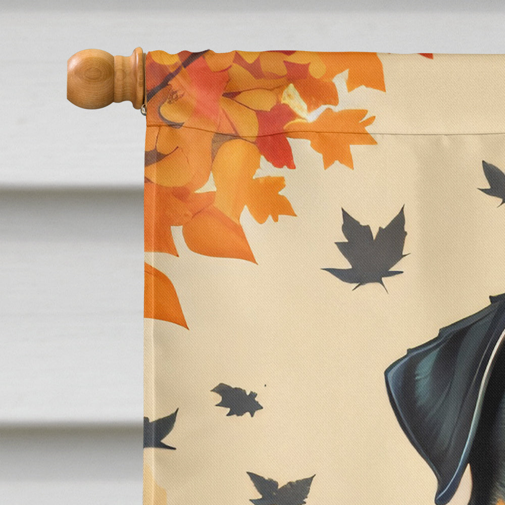 Black Pug Fall House Flag