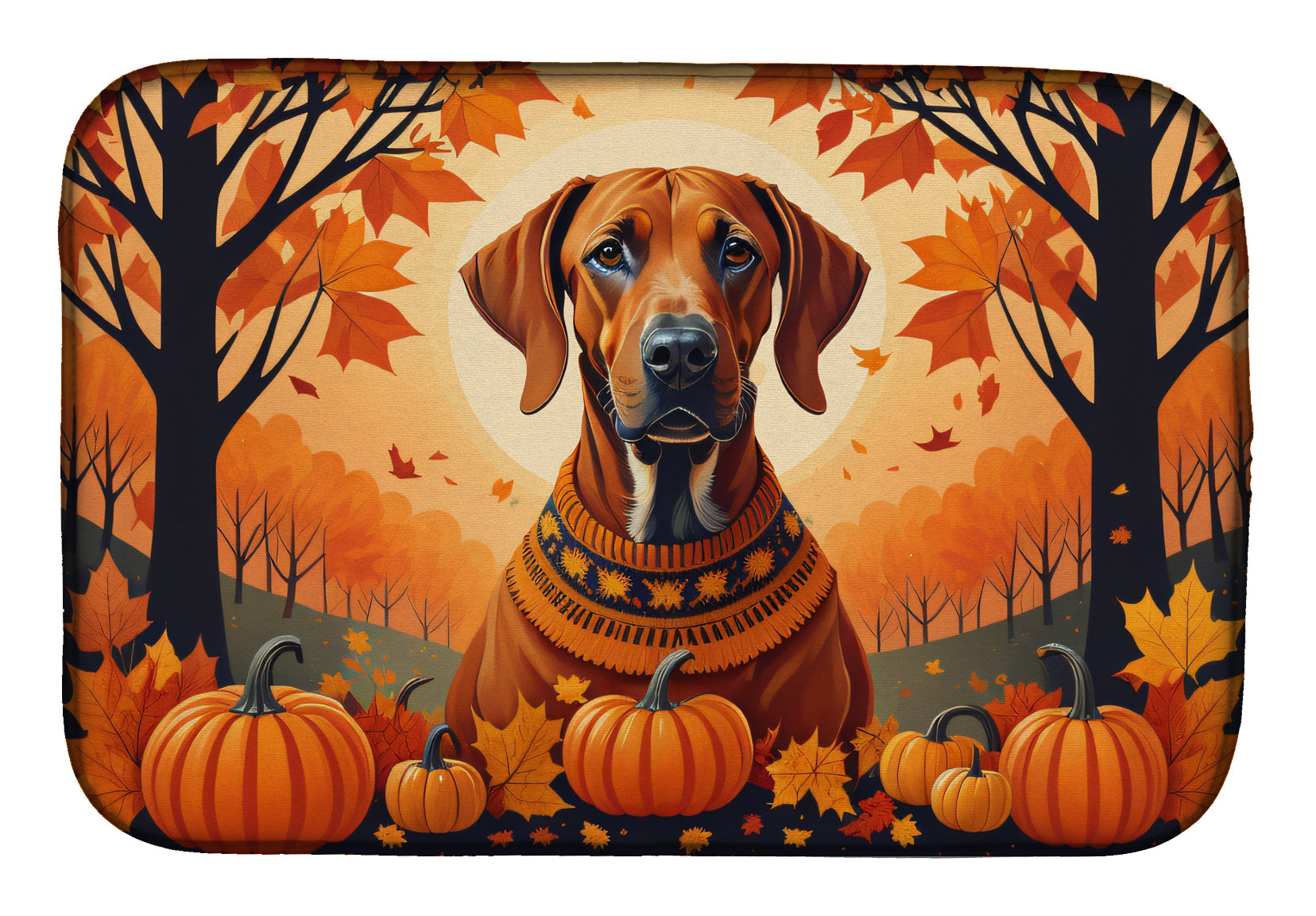 Buy this Rhodesian Ridgeback Fall Dish Drying Mat