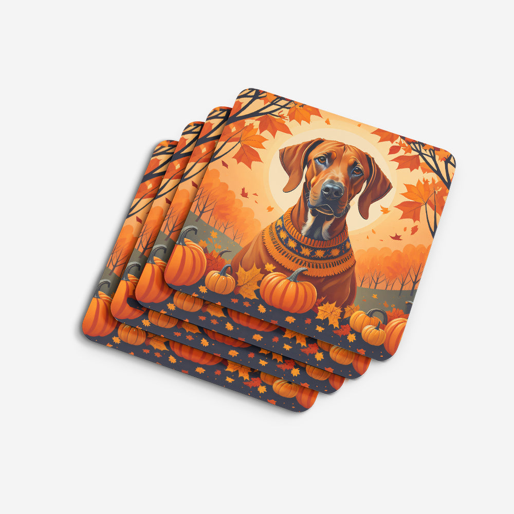 Rhodesian Ridgeback Fall Foam Coasters